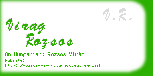 virag rozsos business card